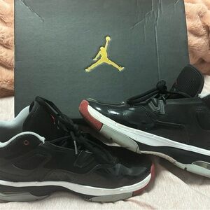 Jordan Black and Red Sneakers for Men